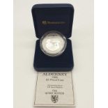 Westminster (Royal Mint) Alderney £5 Silver Coin Celebrating The Queen Mother. 56.5g. Comes in