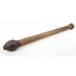 WW1 Trench raiding Mace Made From a French Citron Fung (Lemon) Grenade. The handle is an exact