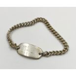 WW1 Royal flying Corps ID Bracelet.