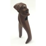 A Vintage Dutch Wooden Nutcracker - For Small Nuts. 20cm
