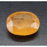 25.38cts of Natural Yellow Sapphire. Oval cut. IDT certified.