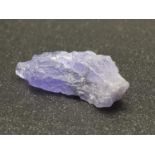 4.17cts of Rough Natural Tanzanite. GJSPC Certified.
