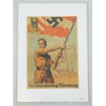 3rd Reich Hitler Youth Poster in a click frame.