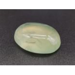 43.45cts of Oval Prehnite. MGI Certified.