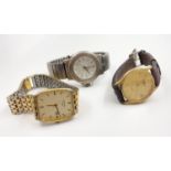 Three Vintage Gents Watches: A Rotary, a Pulsar and an Edelweiss. As found