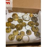 Antique pocket watch & movements , spares or repair . Lots ticking with a quick shake