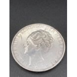 Silver 1932 Queen Willamina Netherlands 2 1/2 guilder coin . Exceptional definition and bold