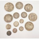 A Mixed Bag of Antique .925 British Silver Coins - Some Rare. 108g