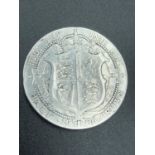 Silver Edwardian half crown 1906 in extra fine condition.