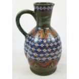 An Antique Dutch Gouda Vase Made For Liberty and Co. Good condition - 25cm tall.