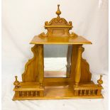 A Vintage Oak Dressing Table Temple stand with Mirror. 77 x 25 x 75cm.
