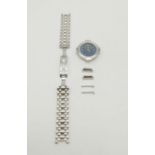 An 18K White Gold Royal Geneve Watch. Important! Watch strap weighs 103.3g of 18K white gold. The