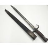 A Rare early 1909 Dated British 1907 Pattern Hooked Quillion Bayonet that was sold to Australia