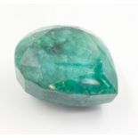 1739.60ct of Rare Huge Natural Emerald Gemstone. Pear cut. IGL&I certified.