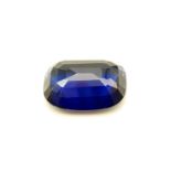 A very impressive, flawless, 54.65 carats of natural blue sapphire, cushion cut, from Kashmir,