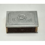 Waffen SS Match Box Holder with Adolf Hitler matches. Marked