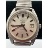 Gentlemans vintage 21 jewel ROTARY AUTOMATIC WRISTWATCH. Full working order .Having a sweeping