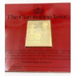 Sterling Silver Gilt Coronation anniversary stamp in original unopened pack.