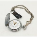 A Rare Vintage Smiths of London Braille Full Hunter Pocket Watch. Mechanical movement - In working