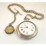 A Late 18th Century Bullseye Double-Cased Silver Pocket Watch. Made by Thomas Clare of Bedford.