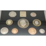 A 1999 Royal Mint Deluxe Proof Coin Set with COA. Includes the Princess of Wales Five Pound Coin.