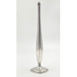 A Vintage German Silver Single-Stem Rose Vase. 21cm. 72.77g total weight.