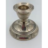 Vintage SILVER dwarf candlestick having clear hallmark for Denison Birmingham 1926.