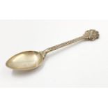 STERLING SILVER SPOON WITH BIRD PATTERN 18.5G