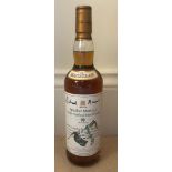 A Signed Bottle of: The Macallan Single Malt - Speaker Martin's Highland Malt Whiskey. Ten Years