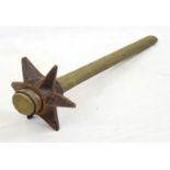 Museum Quality Replica British Trench Raiding Mace. The head has been cast in iron from a head