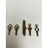 Antique pocket watch keys