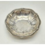 A Small German Antique Silver (800) Dish. 10cm diameter. 37.41g