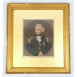 An Antique Print of Lord Nelson (original Francis abbott). Published by Harle and Whitby, dated