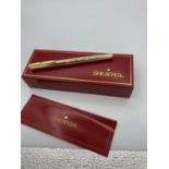 Vintage gold plated Sheaffer Fountain pen in original box with papers.Pump filler model. As new