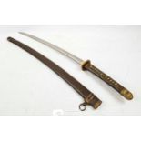 WW2 Japanese Shin Gunto Sword. Very Nice Blade. Unmarked