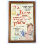 A Vintage Frankie Howard Theatre Poster: A Funny Thing Happened On The Way To The Forum. In