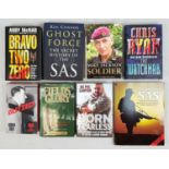 7 Hardback War books plus 1 Pictorial book on the history of the SAS. Books include First Edition