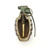 INERT Cut away WW2 US Hand Grenade. Originally found in the Ardennes Forest, Belgium