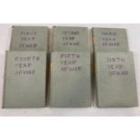 Six volumes of The War in Pictures 1939-1945. In original hard dust boxes.