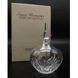A WATERFORD CRYSTAL MARQUIS PERFUME BOTTLE. 10cms in height.