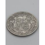 SILVER HALF CROWN 1918 in extra fine/brilliant condition.