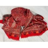 A Large Paisley Shawl - 200 x 100cm. Good Condition.