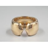A Cartier 18K Yellow Gold Band Ring. Size M. 12.88g