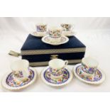 A SET OF 6 CUPS AND 6 SAUCERS HAND MADE BY KUTAHYA PORCELAIN, PRESENTED IN A VERY NICE