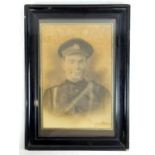 Antique Charcoal Drawing of a WW1 British Soldier. In frame - 46 x 64cm. As found.