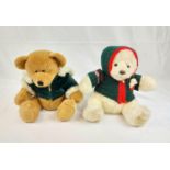 Two Harrods Teddy Bears. 2001 and 2006. Very good condition. 40cm tall