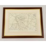 Antique Map of Southgate, London - From the Francis Frith collection. In frame - 57 x 44cm