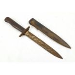 WW2 German Luftwaffe Luftwaffen- Kampfmesser Boot Knife & Scabbard. These knives were carried in the