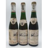 Three Half-Bottles (0.35l) of 1976 Beerenauslese Dessert wine. Intense optimum sweetness from this