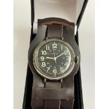 Vintage Longines military trench style watch ( working )